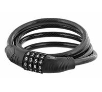 Cable antirrobo T'nB UMCODELOCK 1200mm Acero Aleación de zinc Negro con llave