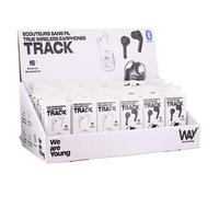 Tnb way - pack expositor + 24 auriculares track tws con estuche e indi
