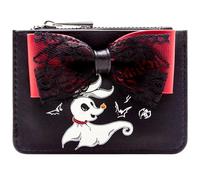 TNBC Nightmare Before Jack Perro Fantasma Zero Christmas Cartera Bolsillo para Monedas con Cremallera & Portatarjetas, Negro