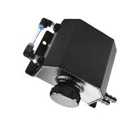 tnbru Depósito De Tanque Agua Recuperación Botella Expansión Desbordamiento Refrigerante Radiador Cuadrado Aluminio Universal 1L Negro Expansión Depósito Refrigerante