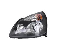 tnbru Faros Full Juego Para Clio II 2001-2005 R:7701051770 L:7701051769 Opciones Blancas Y Negras Faro Delantero Compatible Con Derecha E Izquierda(Black Left)