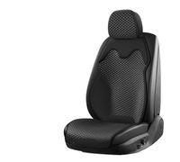 tnbru Funda Asiento Coche Cojín Universal Seda Hielo Asiento Coche Funda Transpirable Absorción Sudor Juego Trasero Individual Dividido Fresco Lote Fundas Asientos Coche(Black)