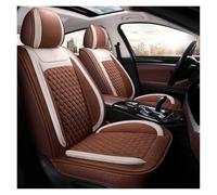 tnbru Funda Asiento Coche Fundas para Asientos De Coche Cinco Plazas Estilo Urbano Ligero, Adecuadas La Mayoría De Los Vehículos Lote Fundas Asientos Coche(Camel)