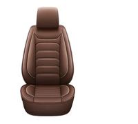 tnbru Lote Fundas Asientos Coche Fundas para Asientos De Automóvil Cinco con Tapicería Cuero Adornos Dos Tonos Que Se Adaptan La Mayoría Los Vehículos(Camel)