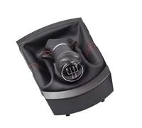 tnbru Pomo De Cambio De Marchas Para Seat Para Ibiza 2002-2010 Car-Styling Perilla De Caja Cambios 5 Velocidades Con Bota Cuero(5R-Red Line)