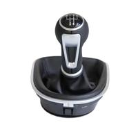 tnbru Pomo De Cambio De Marchas Para Seat Para Leon II Para Toledo III Para Altea XL Perilla Cambio Marchas Coche 5/6 Velocidades Cubierta Cuero Palanca Cambios