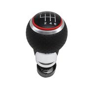 tnbru Velocidad Coche Para A3 S3 8p 2003-2013 Para A4 S4 Para Q5 Para S-Line 2007-2015 Pomo Cambio Marchas Cuero PU Coche 12 Mm Manija 5 6 Velocidades(Red 6 speed)