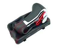 tnbru Velocidad Coche Para A6 Para A7 Para A3 Para A4 Para A5 C6 Para Q5 2009-2015 4G1 713 139 R Pomos Cambio Marchas Cromados Cuero Para Coche(Red line gray)