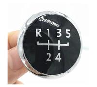 tnbru Velocidad Coche Para VW Para Transporter T5 .1 Gp 2003-2011 Accesorios Estilo Coche 5/6 Velocidades Pomo Cambio Marchas Cubierta Palanca Tapa Emblema Insignia(Black 5 Speed)