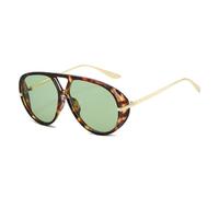 TNDVIC Gafas de sol con protección UV400 | Bisagras metálicas y lentes de colores | Para mujeres y hombres, deportes al aire libre y conducción (verde leopardo)