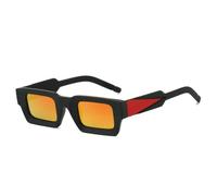 TNDVIC Gafas de sol con protección UV400 | Doble degradado | Para hombre y mujer, deportes al aire libre y conducción (espejo negro y rojo)