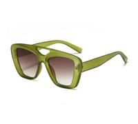 TNDVIC Gafas de sol con protección UV400 | Doble haz degradado | Lentes color caramelo para mujer, hombre, deportes al aire libre y conducción (arena, verde y marrón)