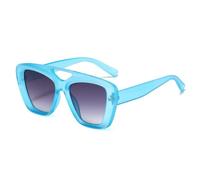 TNDVIC Gafas de sol con protección UV400 | Doble haz degradado | Lentes color caramelo para mujer y hombre, deportes al aire libre y conducción (gris arena azulado)