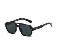 TNDVIC Gafas de sol con protección UV400 | Lentes degradados con remaches y doble puente | Para mujeres, hombres, deportes al aire libre y conducción (negro y gris)