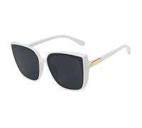 TNDVIC Gafas de sol con protección UV400 | Lentes negros tipo ojo de gato | Para mujer, hombre, deportes al aire libre y conducción (02)