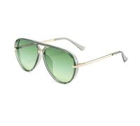 TNDVIC Gafas de sol con protección UV400 | Metal extragrande para hombre y mujer | Lentes color caramelo para deportes al aire libre y conducción (verde)