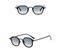 TNDVIC Gafas de sol con protección UV400 | Metal Punk para mujer | Lentes color caramelo para deportes al aire libre y conducción (Negro Azul)