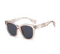 TNDVIC Gafas de sol con protección UV400 | Montura grande estilo punk | Lentes color caramelo para mujer, hombre, deportes al aire libre y conducción (negro champán)