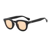 TNDVIC Gafas de sol con protección UV400 | Montura pequeña con lentes color caramelo | Para mujeres y hombres, deportes al aire libre y conducción (té negro)
