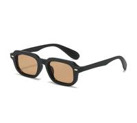 TNDVIC Gafas de sol con protección UV400 | Remaches pequeños color té negro | Lentes color caramelo para deportes al aire libre y conducción (té negro)