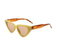 TNDVIC Gafas de sol estilo ojo de gato con protección UV400 para mujer - Lentes degradadas (amarillo)