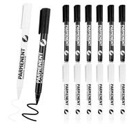 TNEDFOD 12 piezas Marcador, Permanente Blanco y Negro, Marcadores Indelebles, Resistente al Agua, de Secado Rápido, para Bolígrafos de Dibujo de Bricolaje, Pintura Sobre Rocas de Cerámica de Madera