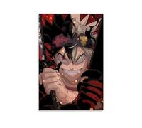 TNERPAR Anime Black Clover Póster Asta Póster Pintura Decorativa Lienzo Arte de Pared Salón Póster Dormitorio Pintura, Arte de Pared Impresión de Imagen Moderna Decoración de Habitación Familiar 30 x