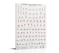 TNERPAR Ashtanga Serie Primaria Póster de Yoga Pintura Decorativa Lienzo Arte de Pared Salón Póster Dormitorio Pintura, Arte de Pared Impresión de Imagen Moderna Decoración de Habitación Familiar 20 x