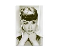 TNERPAR Audrey Hepburn Póster Pintura Decorativa Lienzo Arte de Pared Salón Póster Dormitorio Pintura, Arte de Pared Impresión de Imagen Moderna Decoración de Habitación Familiar 20 x 30 Pulgadas (50