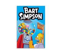 TNERPAR Bart Simpsons Póster Pintura Decorativa Lienzo Arte de Pared Salón Póster Dormitorio Pintura, Arte de Pared Impresión de Imagen Moderna Decoración de Habitación Familiar 40 x 60 cm (40 x 60