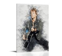 TNERPAR Bon Jovi Singer Póster Pintura Decorativa Lienzo Arte de Pared Salón Póster Dormitorio Pintura, Arte de Pared Impresión de Imagen Moderna Decoración de Habitación Familiar 24 x 36 Pulgadas (60