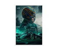 TNERPAR Fernando Alonso Póster Pintura Decorativa Lienzo Arte de Pared Salón Póster Dormitorio Pintura, Arte de Pared Impresión de Imagen Moderna Decoración de Habitación Familiar 40 x 60 cm
