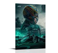 TNERPAR Fernando Alonso Póster Pintura Decorativa Lienzo Arte de Pared Salón Póster Dormitorio Pintura, Arte de Pared Impresión de Imagen Moderna Decoración de Habitación Familiar 40 x 60 cm