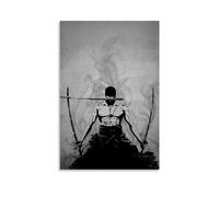 TNERPAR Póster decorativo de anime Roronoa Zoro en lienzo, arte de pared, para sala de estar, dormitorio, pintura artística de pared, impresión moderna para decoración de habitación familiar, 30 x 45
