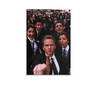 TNERPAR Póster decorativo de TV con texto en inglés "How I Met Your Mother" (Cómo conocí a vuestra madre), lienzo decorativo para la pared de la sala de estar, dormitorio, pintura artística de pared,