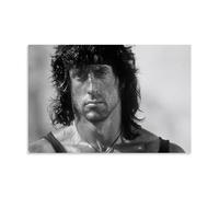 TNERPAR Sylvester Stallone Rambo Póster Pintura Decorativa Lienzo Arte de Pared Salón Póster Dormitorio Pintura, Arte de Pared Impresión de Imagen Moderna Decoración de Habitación Familiar 08 x 12