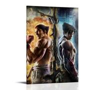 TNERPAR Tekken Jin And Kazuya Póster Pintura Decorativa Lienzo Arte de Pared Salón Póster Dormitorio Pintura, Arte de Pared Impresión de Imagen Moderna Decoración de Habitación Familiar 08 x 12