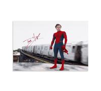 TNERPAR Tom Holland Signed Póster Pintura Decorativa Lienzo Arte de Pared Salón Póster Dormitorio Pintura, Arte de Pared Impresión de Imagen Moderna Decoración de Habitación Familiar 40 x 60 cm