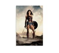 TNERPAR Wonder Woman Póster Pintura Decorativa Lienzo Arte de Pared Salón Póster Dormitorio Pintura, Arte de Pared Impresión de Imagen Moderna Decoración de Habitación Familiar 24 x 36 Pulgadas (60 x