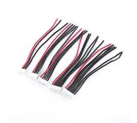 Tnfeeon 10 Piezas Adaptador de Cable de Silicona con Enchufe de Equilibrio para Entusiastas del Bricolaje de Baterías de Litio 2-6S Alta Corriente 22AWG Conector de Cargador Compatible con IMAX B6