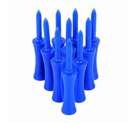 Tnfeeon 100 Piezas Tees de Azules con Reducción Diseño Liviano para Mejorar la Estabilidad y el Swing Tees de Plástico de 68 Mm Visibles Después del Golpe de la Pelota Ideal para Principiantes y