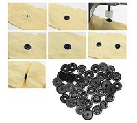 Tnfeeon 1000 Juegos de Botones a Presión de Resina, Tela para Niños, Botón Prensado Acolchado, Blanco, 10mm, 12mm, 14mm para Proyectos de Bricolaje (T8)