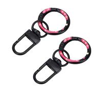 Tnfeeon 18 Cierres de Langosta de Aleación de Zinc, Ganchos para Llavero con Anillos de Resorte para Artesanos de Joyería y Fabricantes de Bolsos, Clips Multiusos Versátiles para Accesorios de (BLACK)