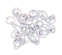 Tnfeeon 18 Cierres de Langosta de Aleación de Zinc, Ganchos para Llavero con Anillos de Resorte para Artesanos de Joyería y Fabricantes de Bolsos, Clips Multiusos Versátiles para Accesorios de (WHITE)