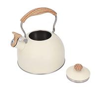 Tnfeeon 2.5 L de Gran Capacidad para Silbar la Tetera Tetera Deseo de Madera Beige Aestherie Areste