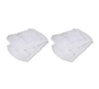 Tnfeeon 2 Uds 4 Colores Malla de Nailon Jaula para Pájaros Protector Receptor de Semillas Cubierta Universal para Receptor de Semillas para Loro Periquito Mediano (Blanco)