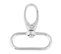 Tnfeeon 20 Piezas Cierres de Bolsa Llavero Ganchos para Llavero Clips de gatillo Giratorio Aleación de Zinc para Bolsas Llaves(32mm)