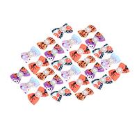 Tnfeeon 25 Lazos para el Pelo para Perros y Halloween, Accesorios de Poliéster para Mascotas para Gatos y Perros, Fiestas Festivales de Mascotas