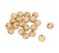 Tnfeeon 30 Piezas Cuentas de Madera con Cara Sonriente, Cuentas Sueltas de Madera Natural para Manualidades y Bisutería, Accesorios para Rebordear