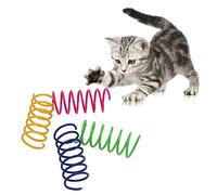 Tnfeeon 40 Piezas de Juguetes Creativos Primavera Gatos Matar el Tiempo y Mantenerse en Forma Tubo Resortes Interactivos Jugar Interiores Juguete Colorido Espiral Gatitos